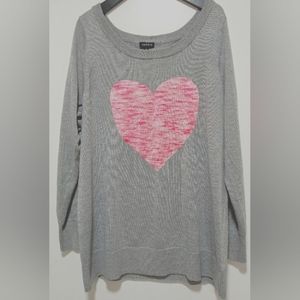 L/XL TORRID COZY GREY SWEATER